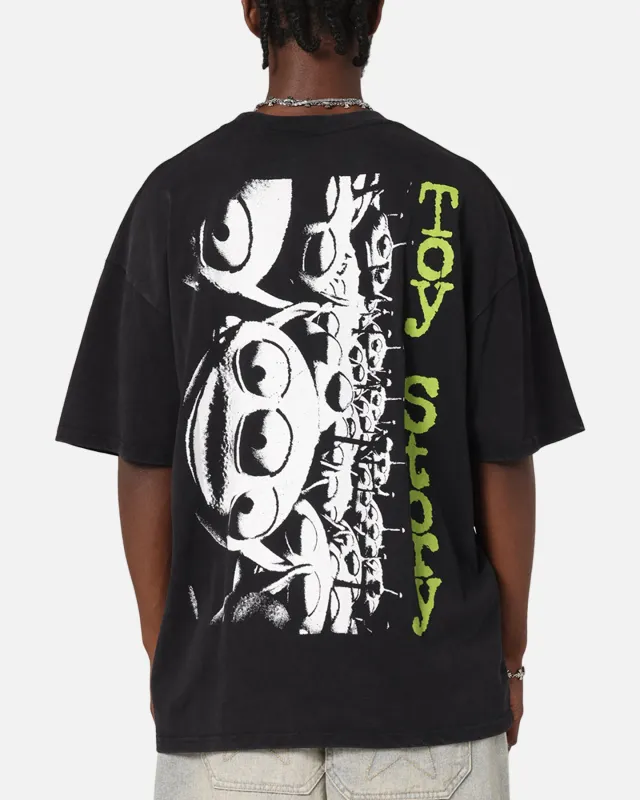 73Studio Disney Pixar Toy Story Little Green Men Vintage T-Shirt Black Acidwash made by Culture Kings