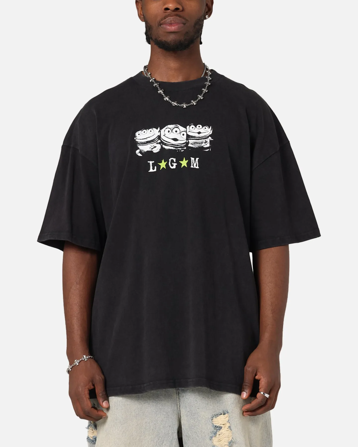 73Studio Disney Pixar Toy Story Little Green Men Vintage T-Shirt Black Acidwash sold by Culture Kings product image thumbnail 2