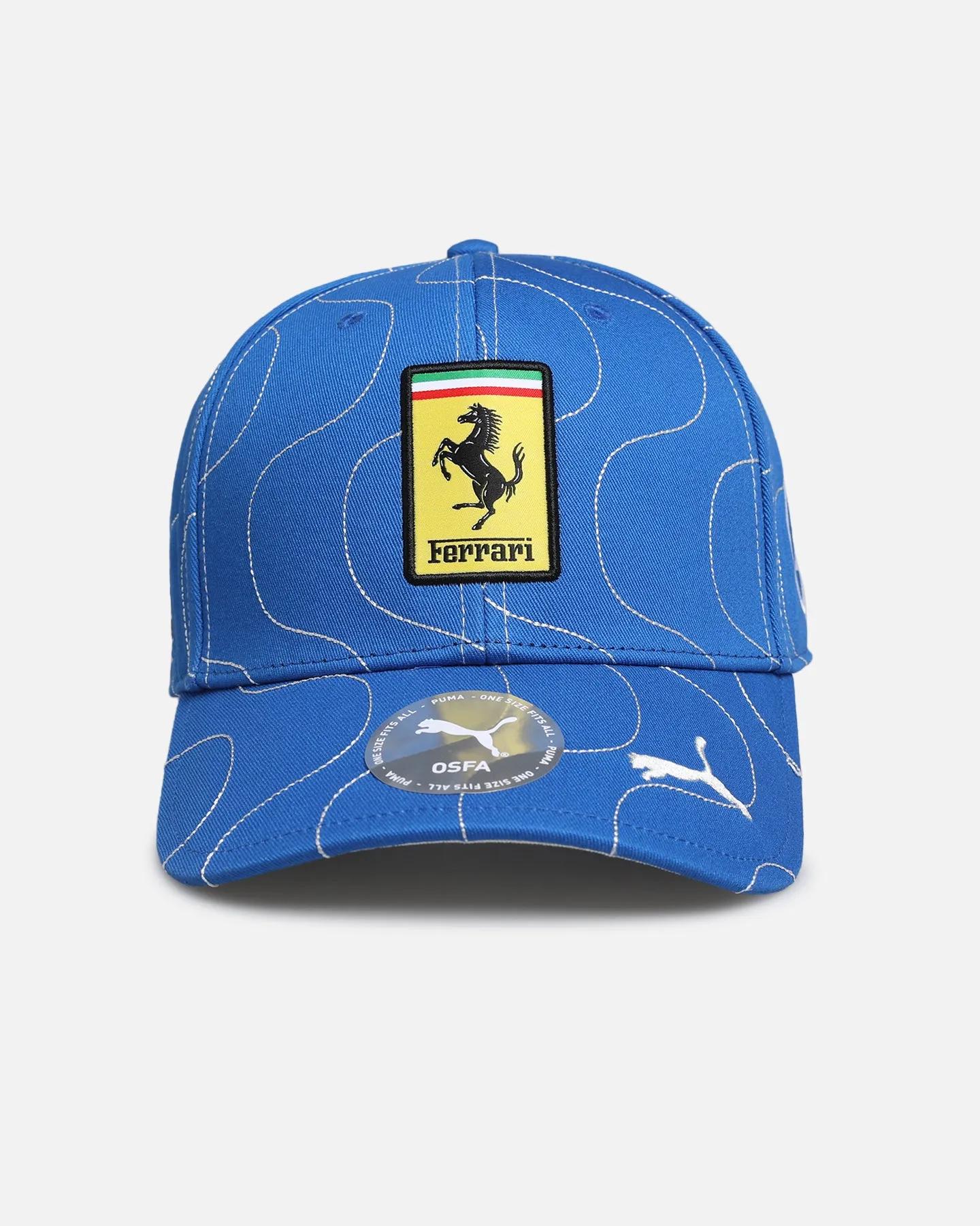 Puma X Scuderia Ferrari Monza Baseball Strapback Cap Steer Blue sold by Culture Kings