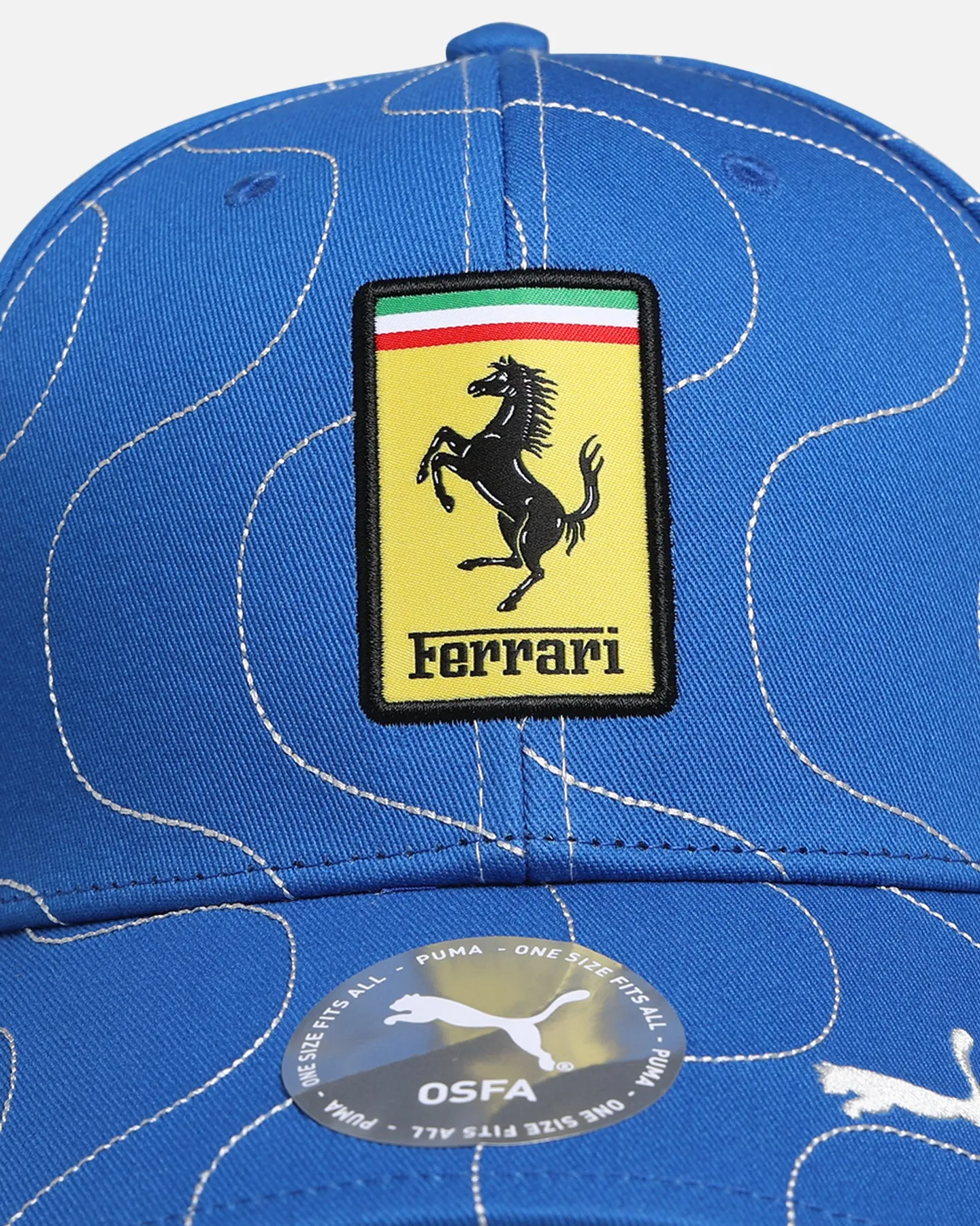 Puma X Scuderia Ferrari Monza Baseball Strapback Cap Steer Blue sold by Culture Kings product image thumbnail 5