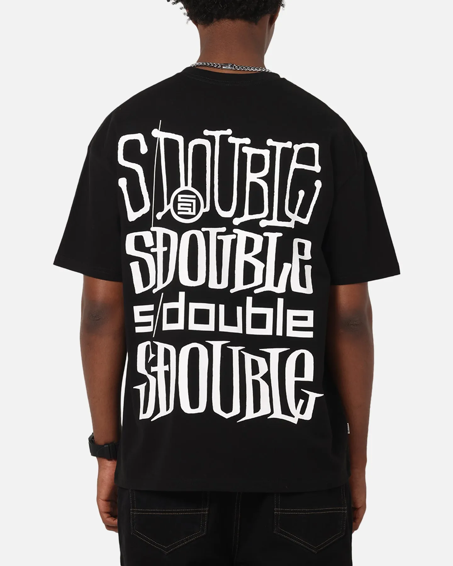 S Double Logofest T-Shirt Black sold by Culture Kings