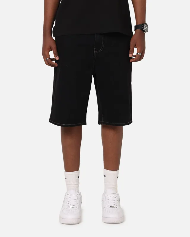 S Double Denim Standard Shorts Black Rinse sold by Culture Kings