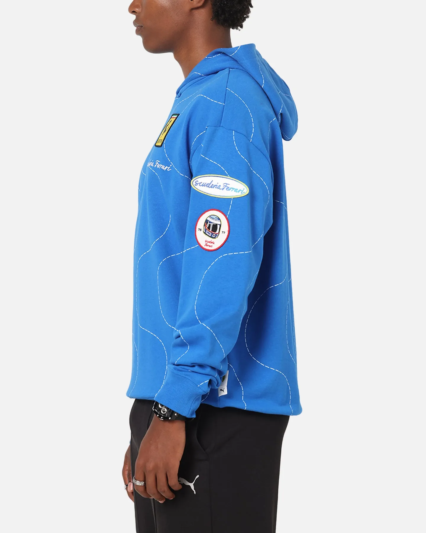Puma X Scuderia Ferrari Monza Hoodie Steer Blue sold by Culture Kings product image thumbnail 5