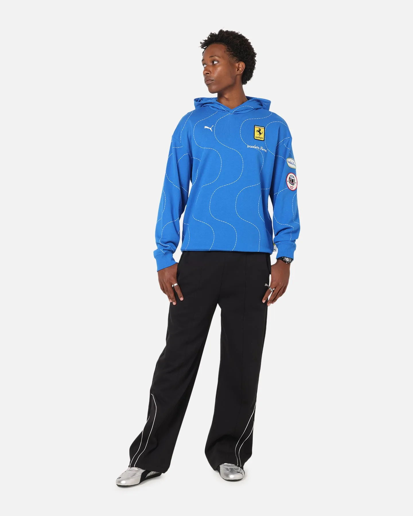 Puma X Scuderia Ferrari Monza Hoodie Steer Blue sold by Culture Kings product image thumbnail 2