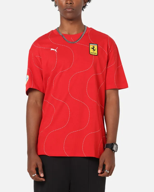 Puma X Scuderia Ferrari Monza T-Shirt Rosso Corsa sold by Culture Kings