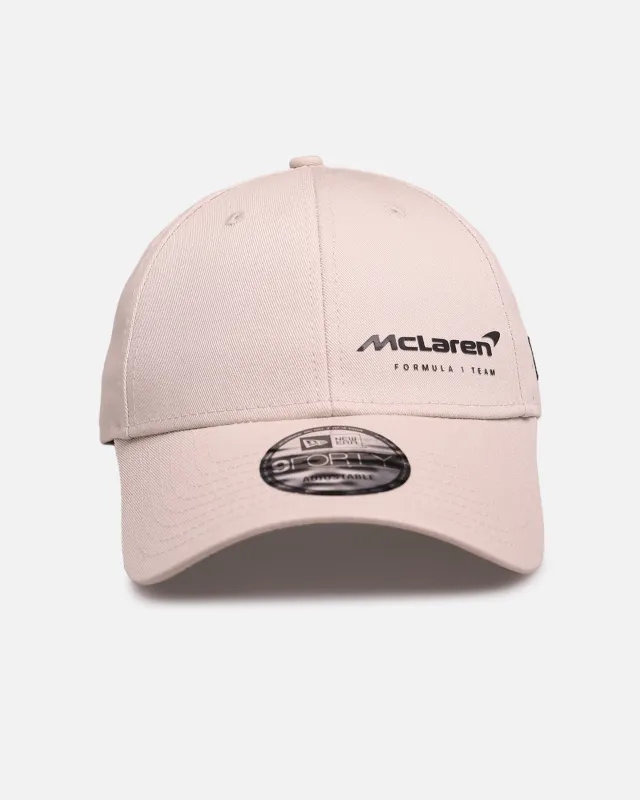 New Era X Mclaren 'Essential' 9FORTY Casual Snapback Light Beige made by New Era