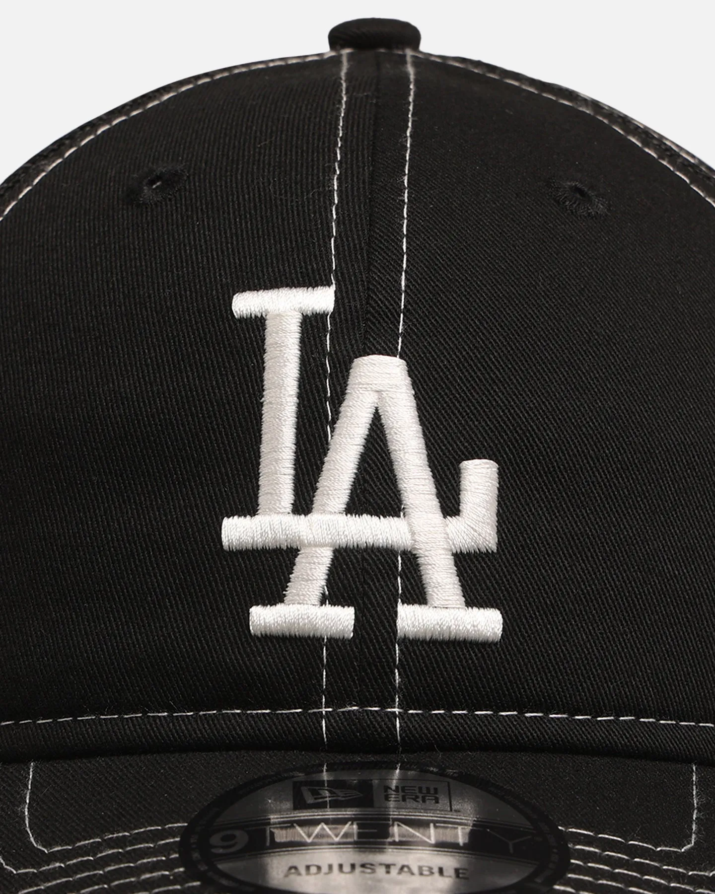 New Era Los Angeles Dodgers 'Contrast Chrome' 9TWENTY Casual Trucker Strapback Black sold by Culture Kings product image thumbnail 5