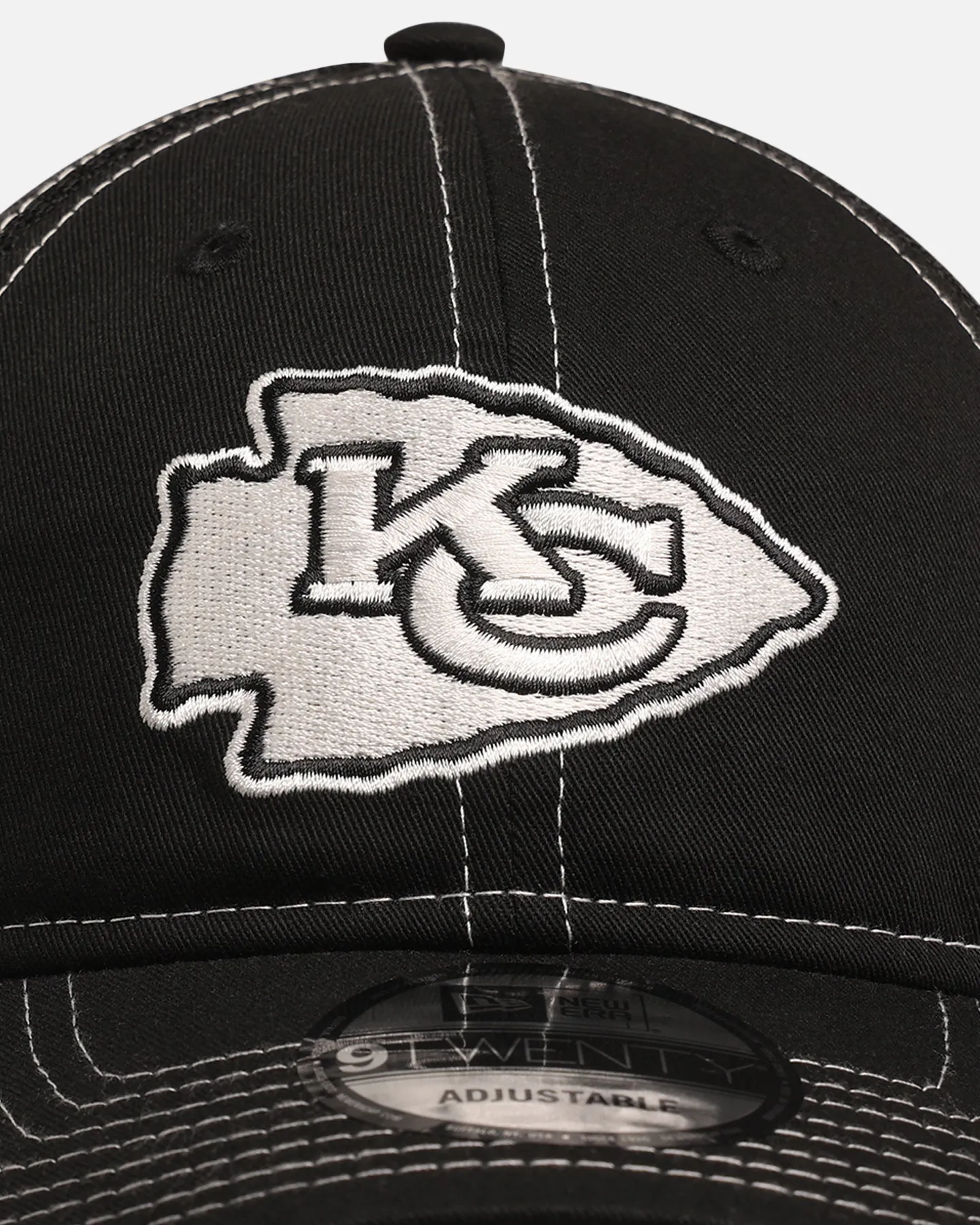 New Era Kansas City Chiefs 'Contrast Chrome' 9TWENTY Casual Trucker Strapback Black sold by Culture Kings product image thumbnail 5