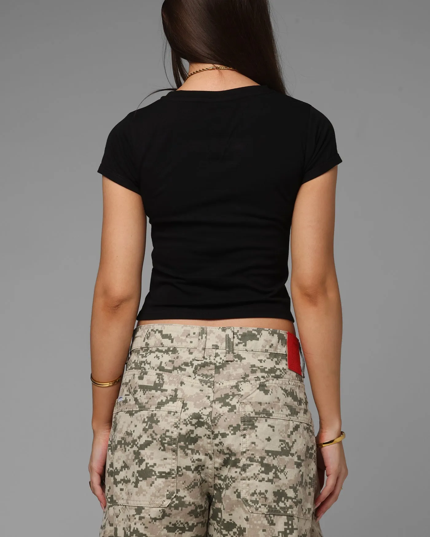Loiter Women's Holy Fire Crop T-Shirt Black sold by Culture Kings product image thumbnail 3