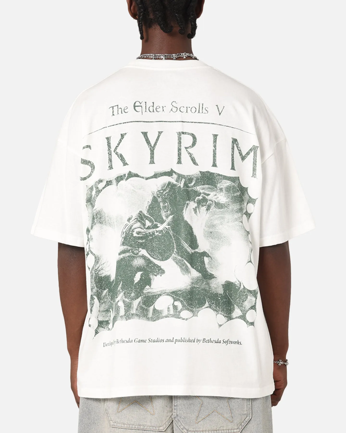 73Studio X The Elder Scrolls V: Skyrim Vintage T-Shirt Off White sold by Culture Kings