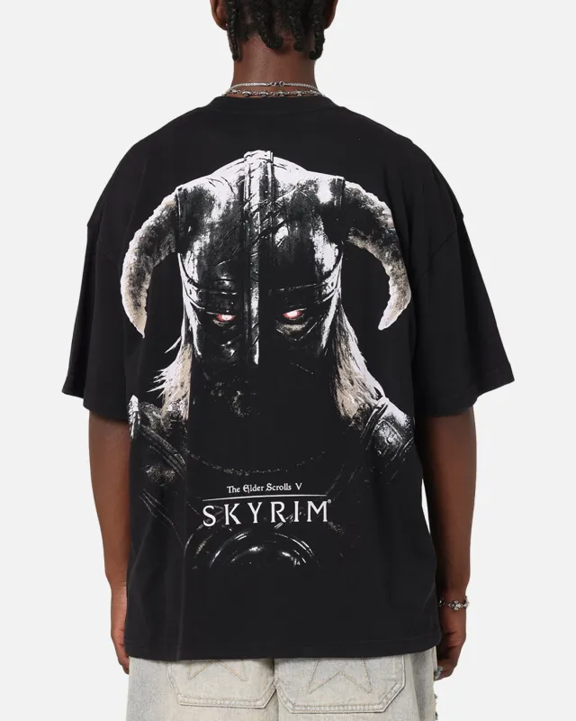 73Studio X The Elder Scrolls V: Skyrim '11 Dragonborn Vintage T-Shirt Black Acidwash sold by Culture Kings