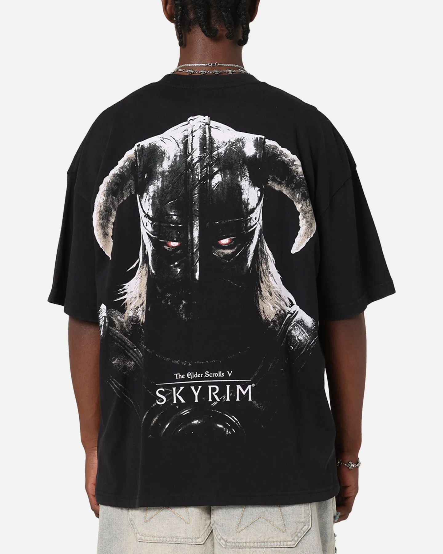 73Studio X The Elder Scrolls V: Skyrim '11 Dragonborn Vintage T-Shirt Black Acidwash sold by Culture Kings