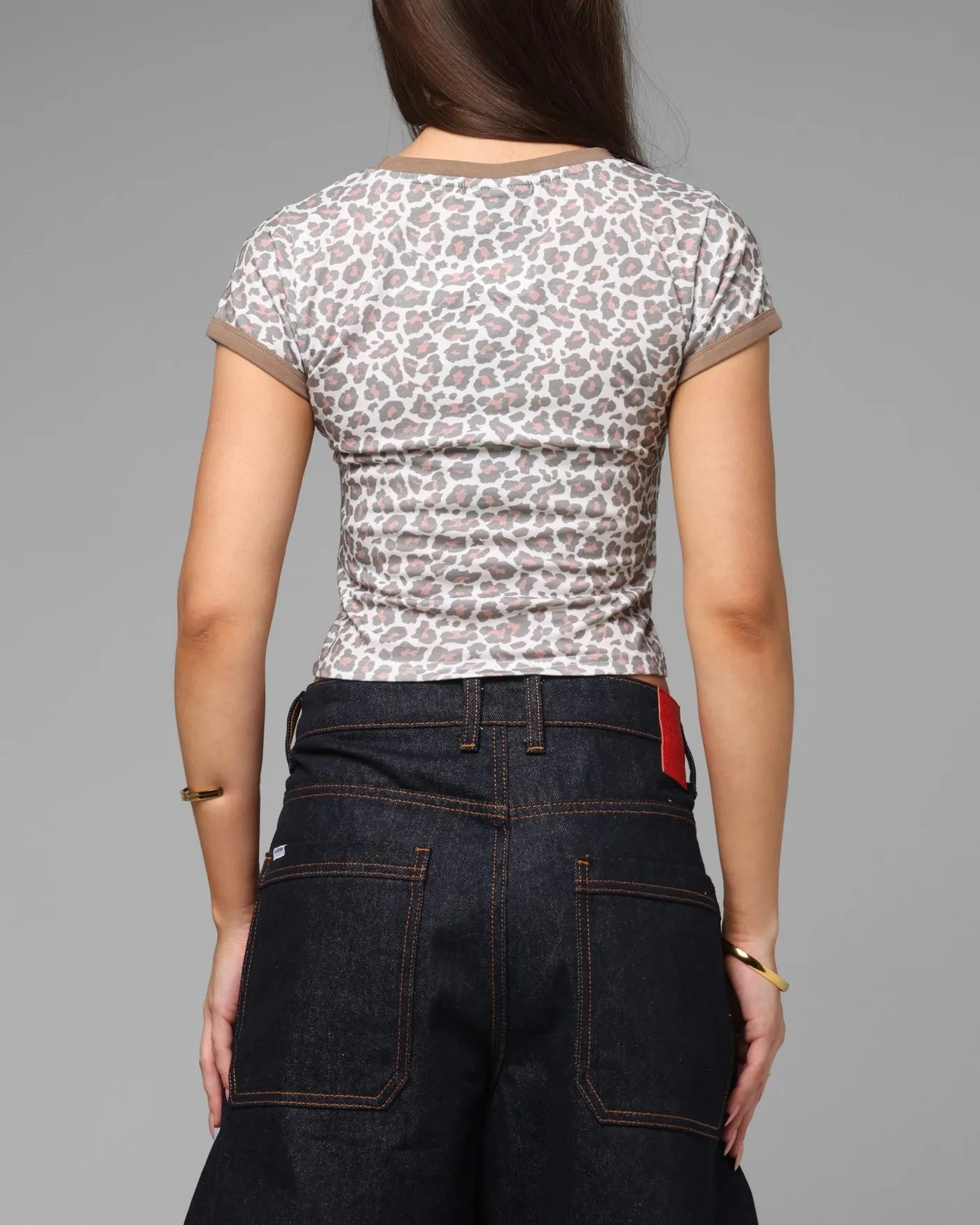 Loiter Women's Holy Fire Crop T-Shirt Leopard sold by Culture Kings product image thumbnail 3
