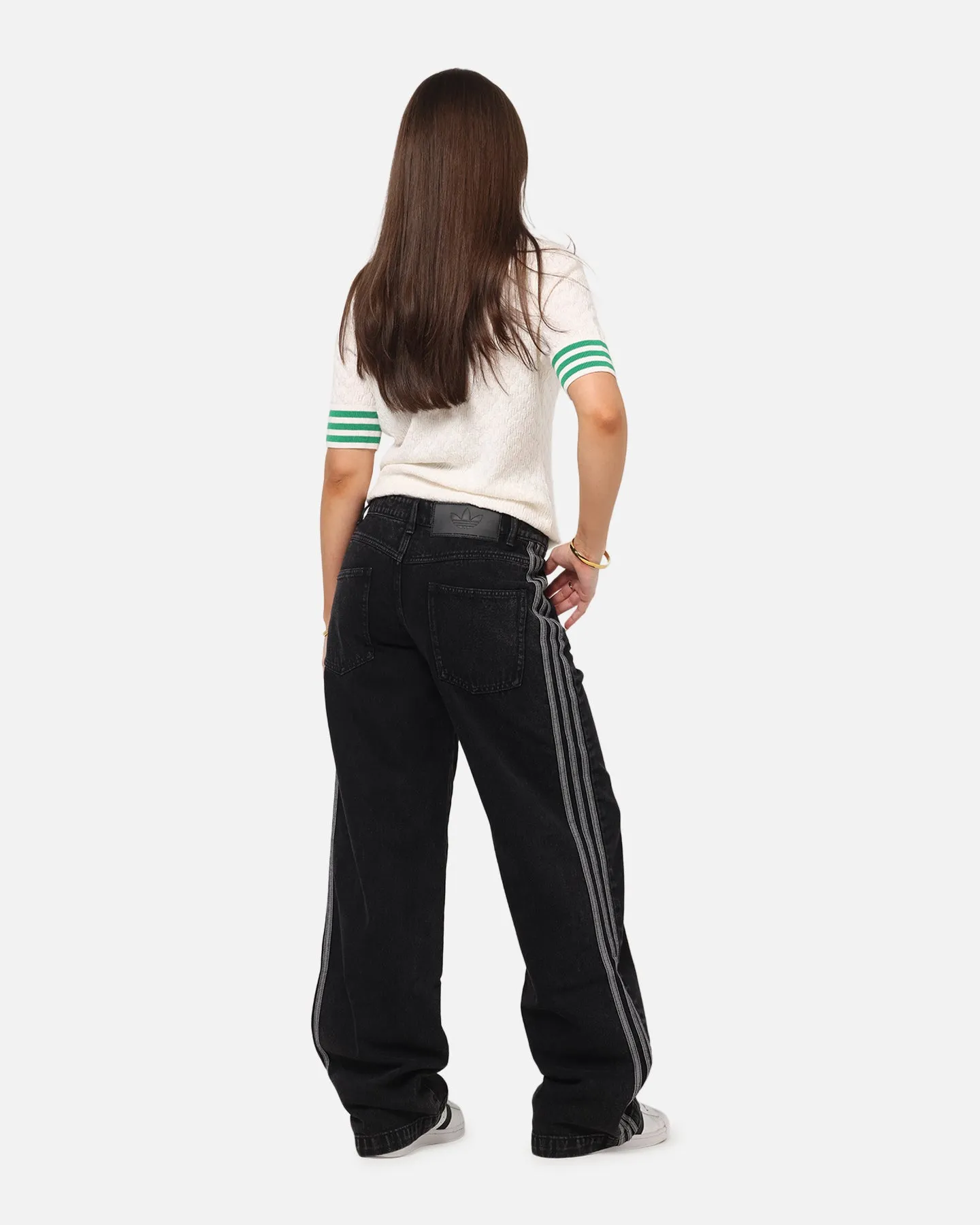 Adidas Women's Denim 3-Stripes Track Pants True Black Denim sold by Culture Kings product image thumbnail 5