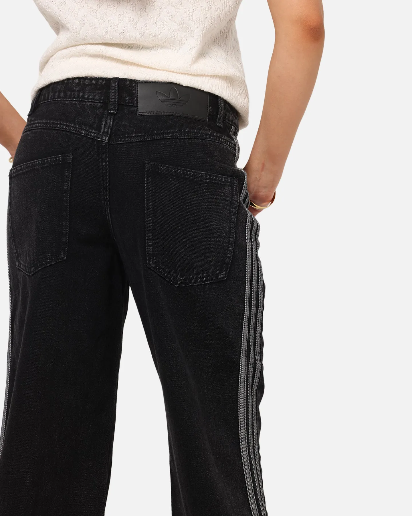 Adidas Women's Denim 3-Stripes Track Pants True Black Denim sold by Culture Kings product image thumbnail 4