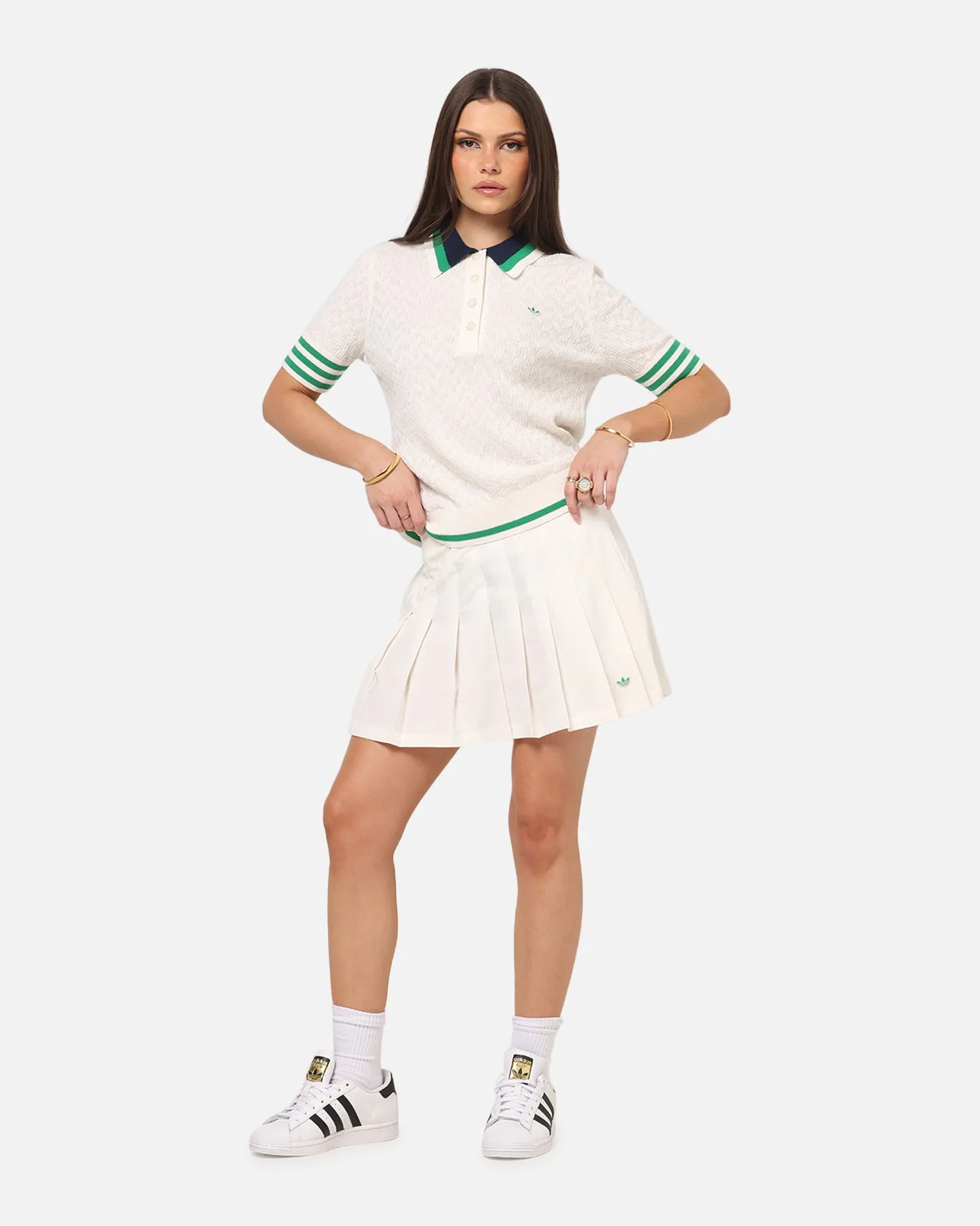 Adidas Women's Originals Pleated Skort Chalk White sold by Culture Kings product image thumbnail 2