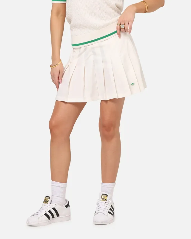 Adidas Women's Originals Pleated Skort Chalk White sold by Culture Kings