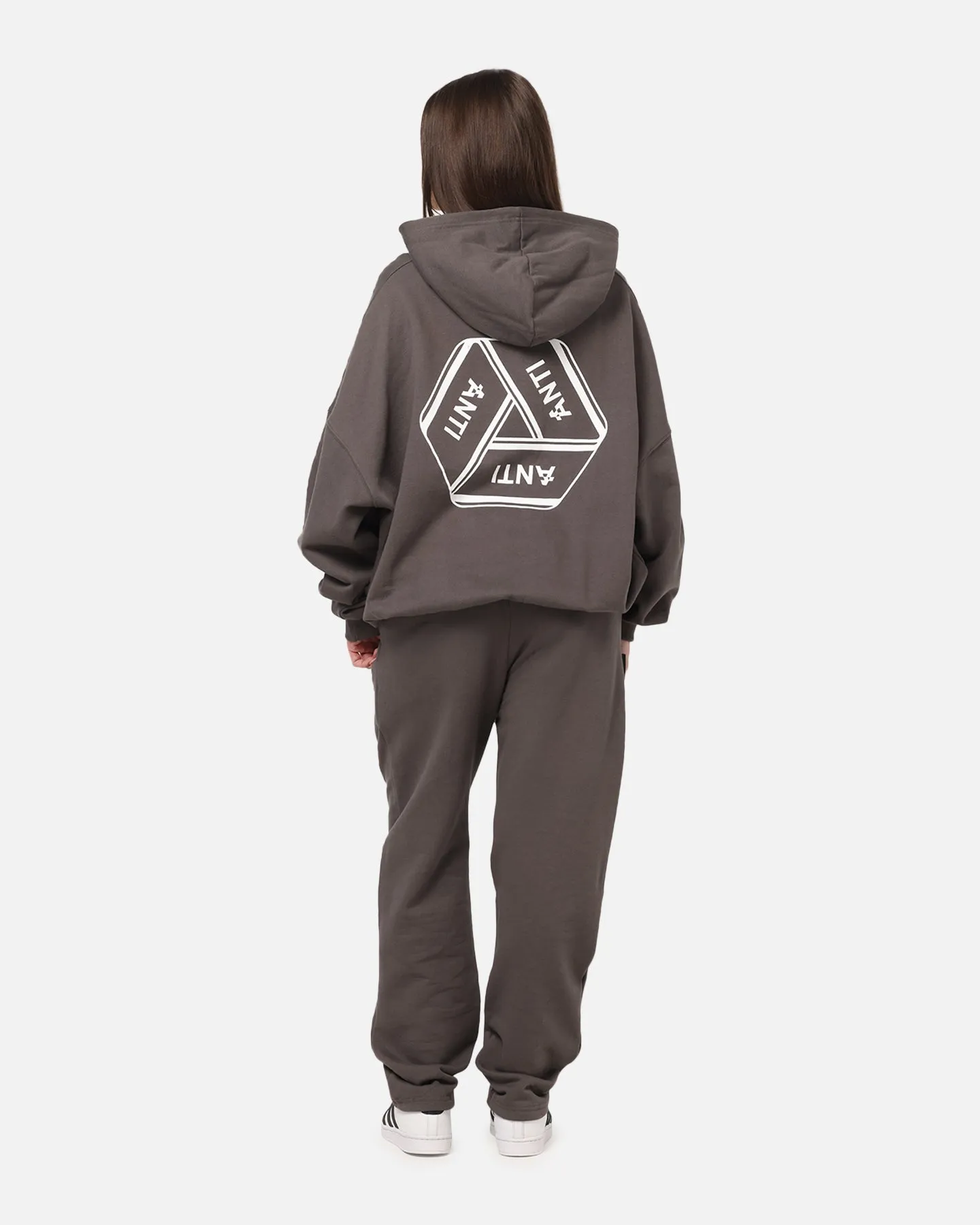 The Anti Order Reverse Logo Hoodie Charcoal Grey sold by Culture Kings product image thumbnail 4