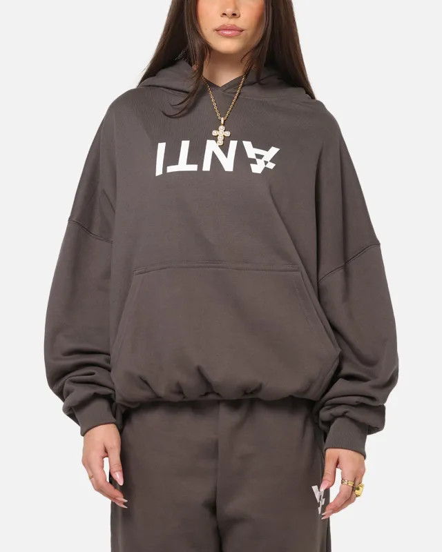 The Anti Order Reverse Logo Hoodie Charcoal Grey made by Culture Kings