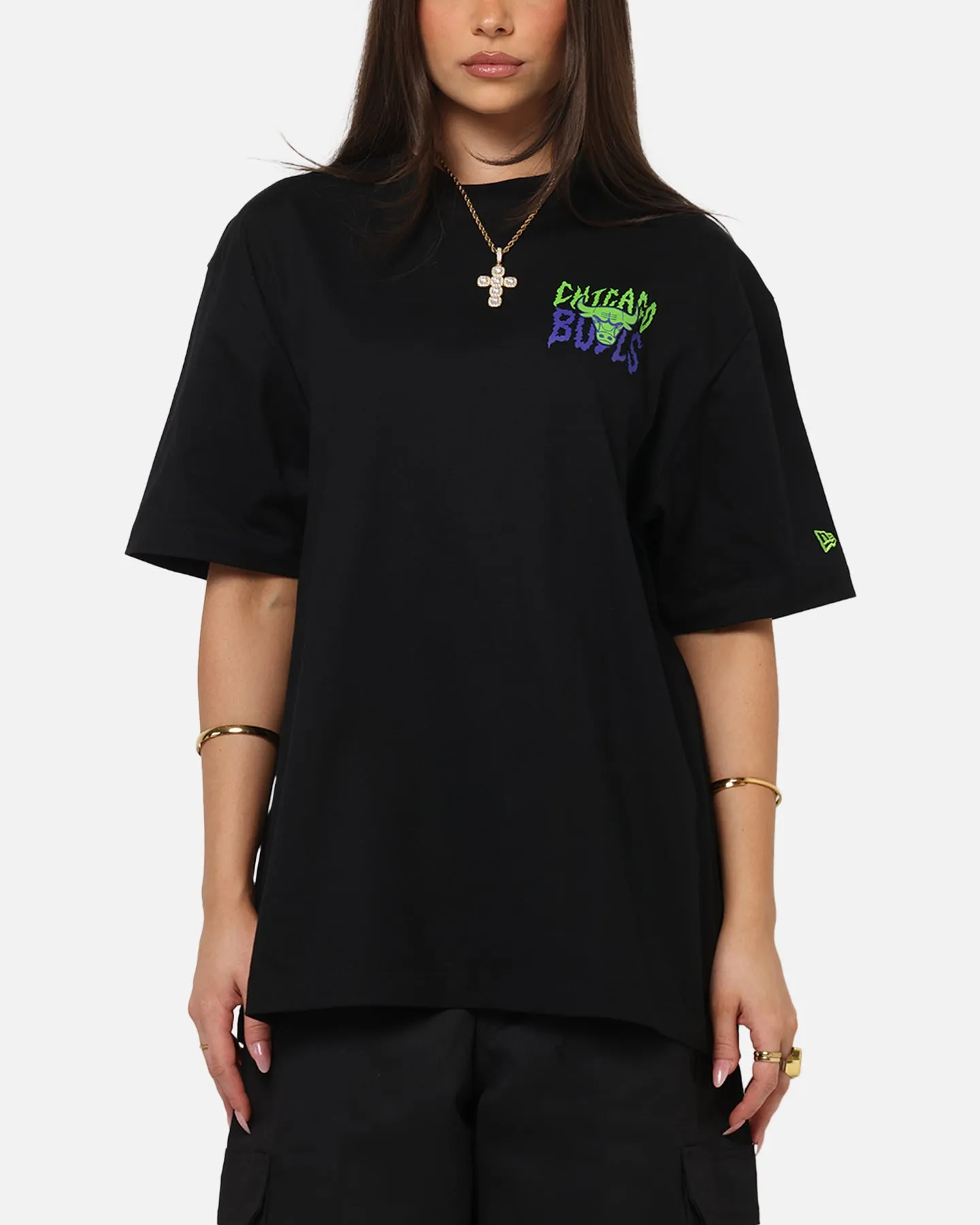 New Era Chicago Bulls Drip T-Shirt Black sold by Culture Kings product image thumbnail 2