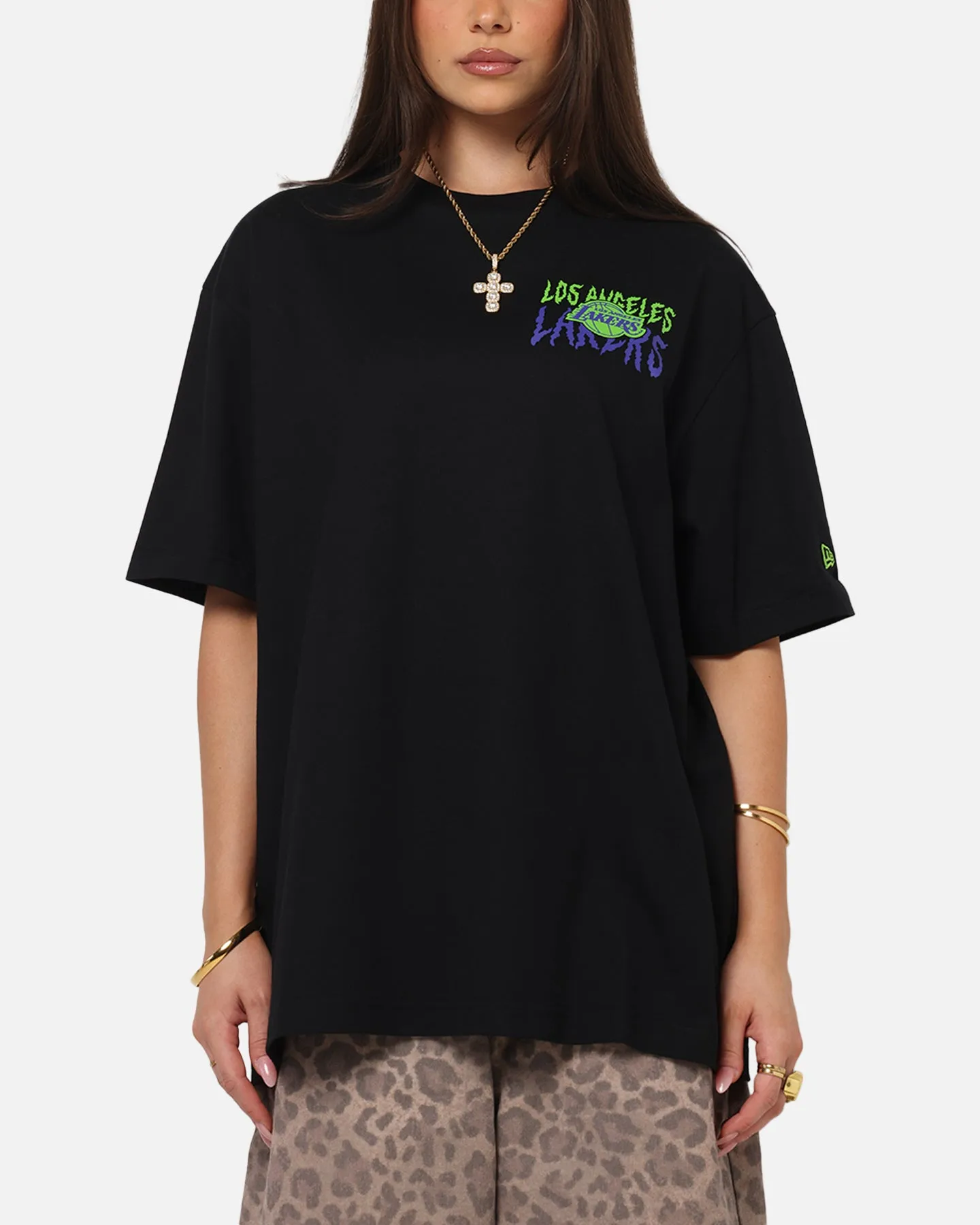 New Era Los Angeles Lakers Drip T-Shirt Black sold by Culture Kings product image thumbnail 2