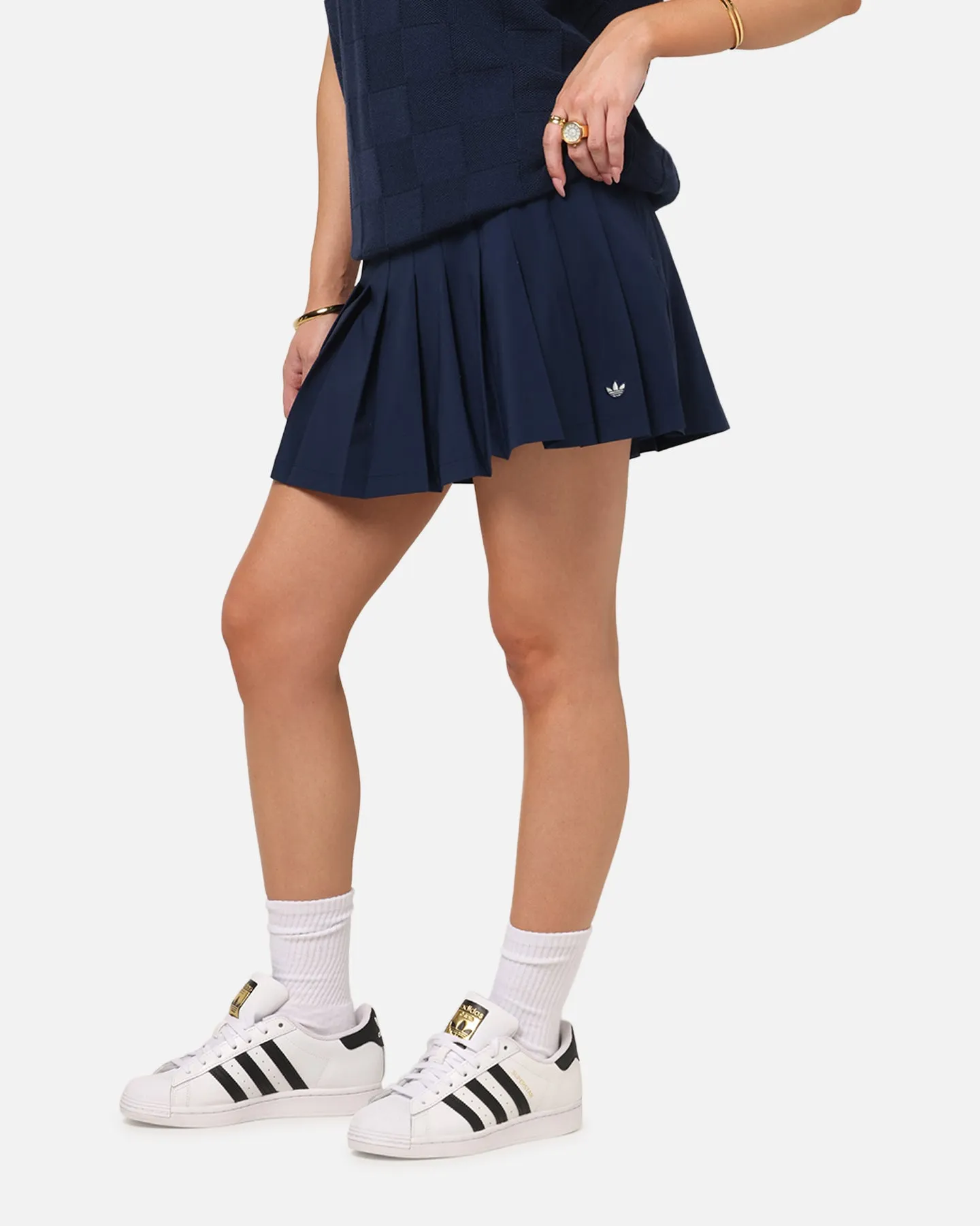 Adidas Women's Originals Pleated Skort Night Indigo sold by Culture Kings