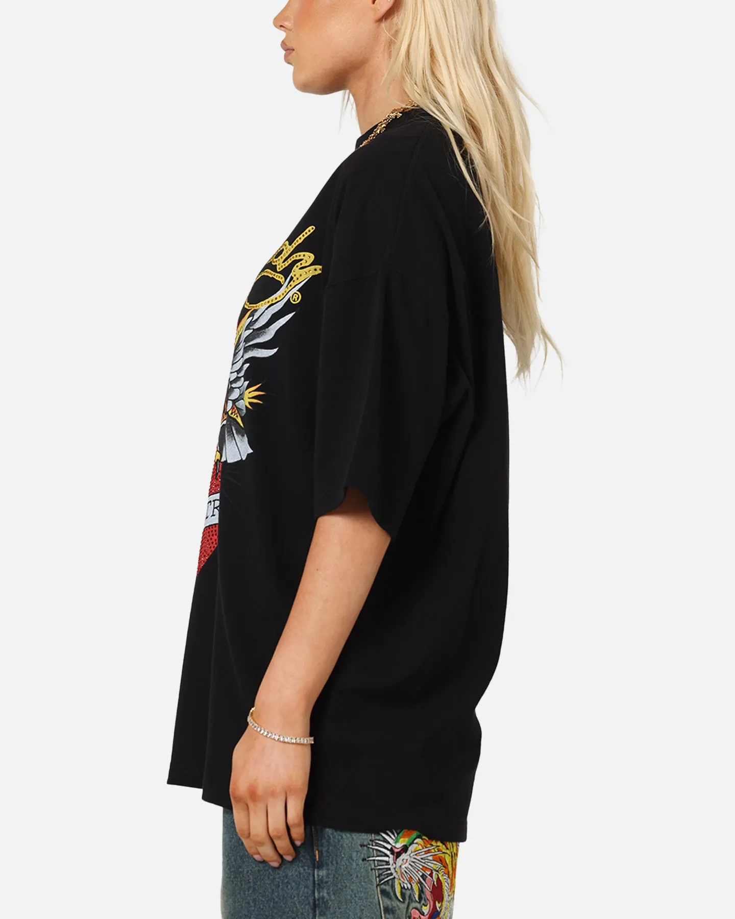 Ed Hardy Stay True Rhinestone T-Shirt Black sold by Culture Kings product image thumbnail 5