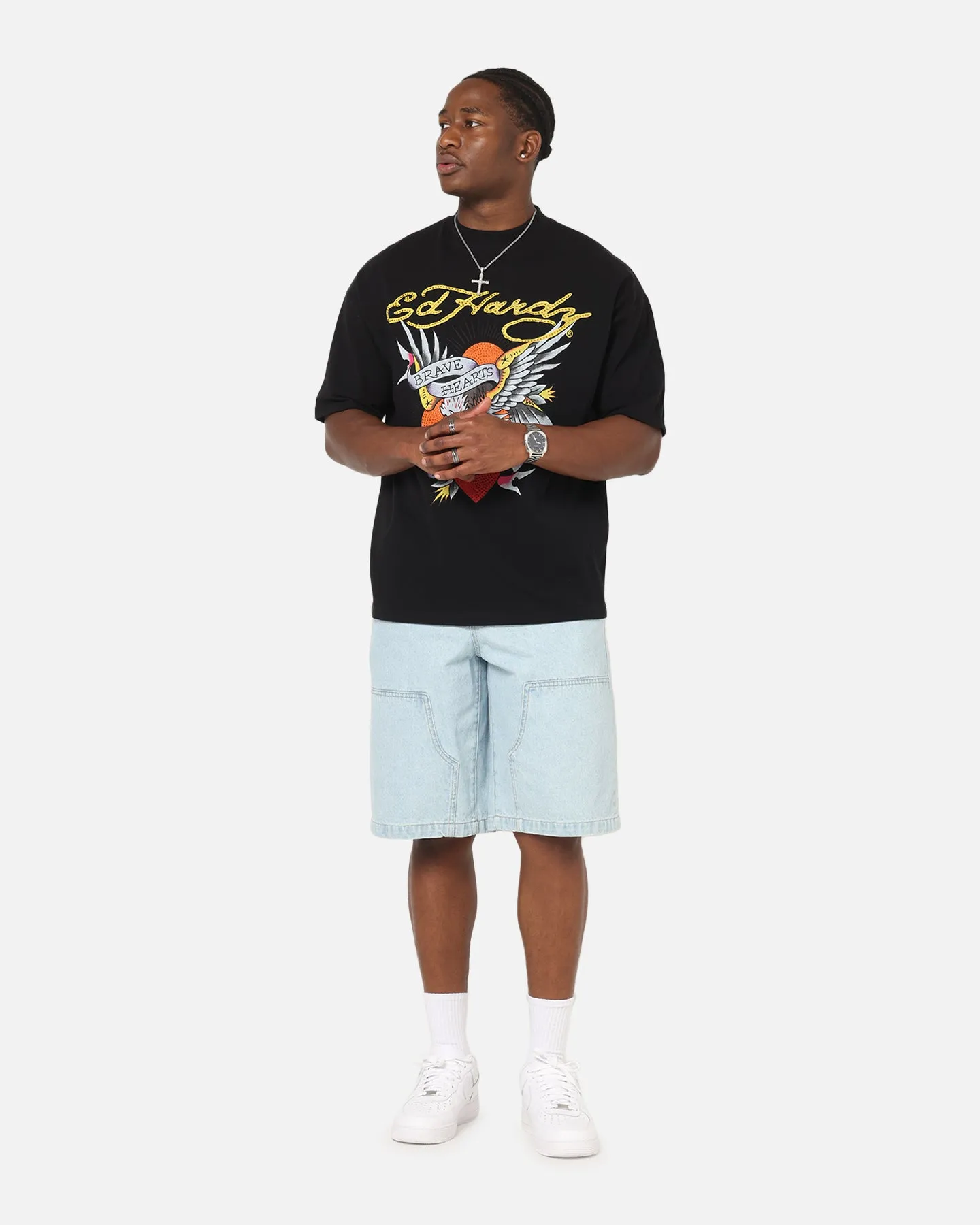 Ed Hardy Stay True Rhinestone T-Shirt Black sold by Culture Kings product image thumbnail 2