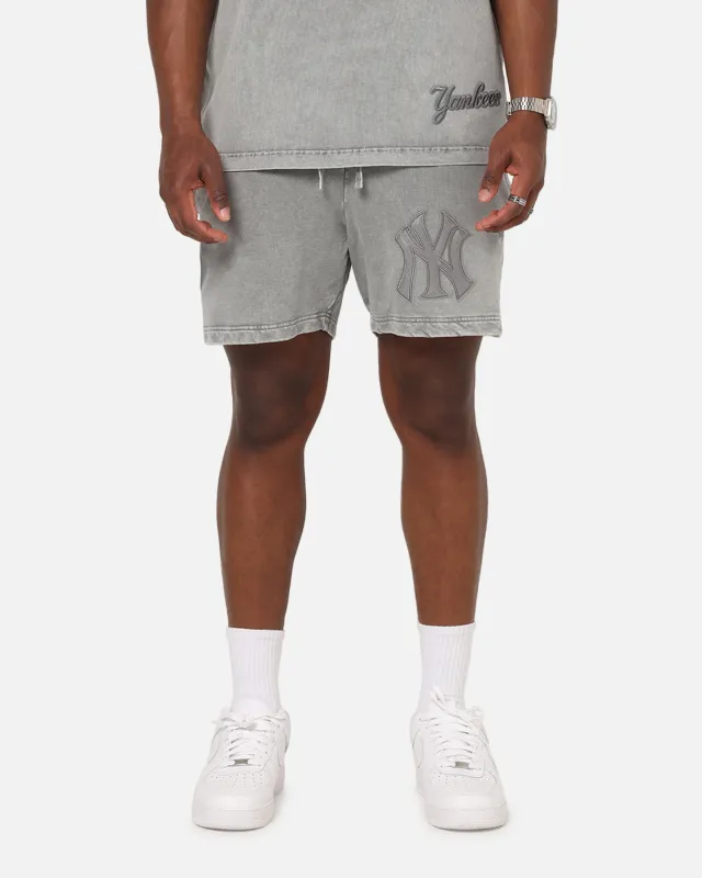 Pro Standard New York Yankees Washed Classic Shorts Washed Grey sold by Culture Kings