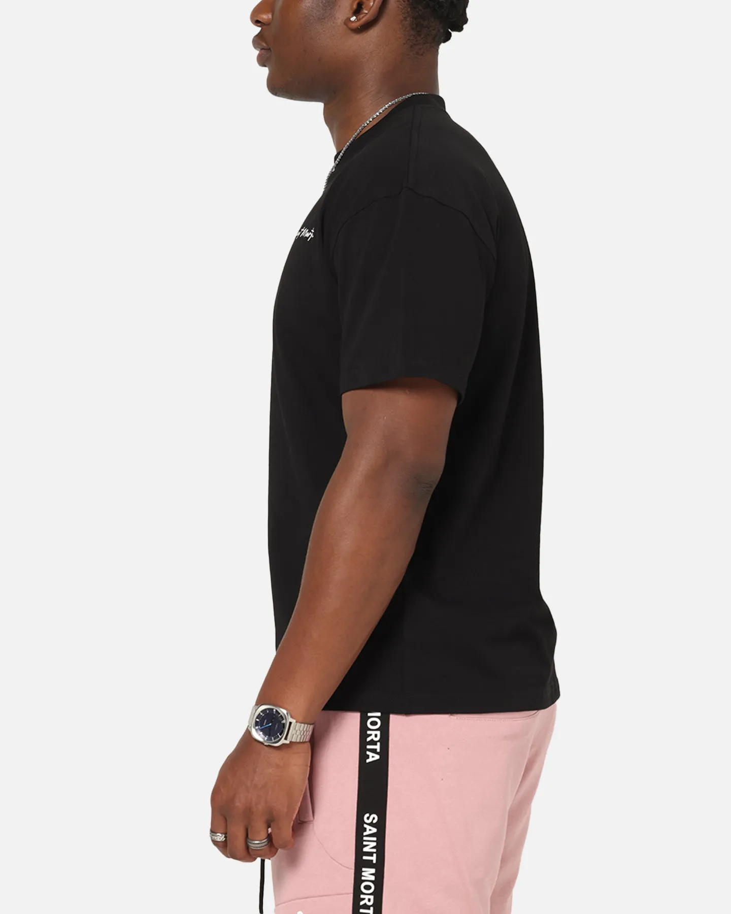 Saint Morta Scription Boxy T-Shirt Black sold by Culture Kings product image thumbnail 5