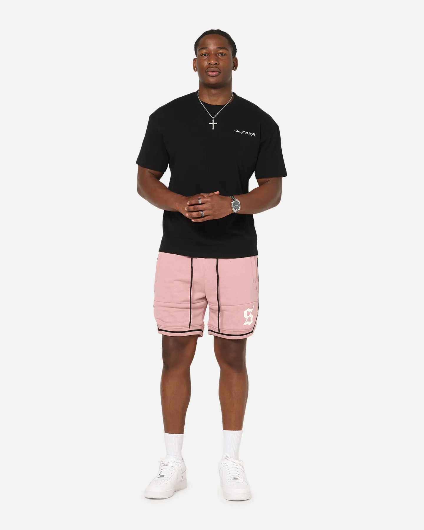 Saint Morta Scription Boxy T-Shirt Black sold by Culture Kings product image thumbnail 2