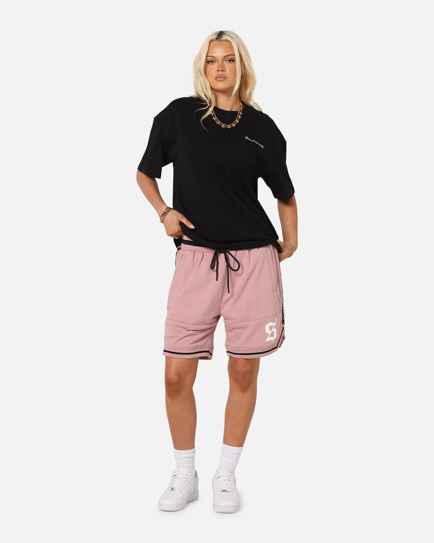 Saint Morta Icon X Fleece Shorts Dusty Pink sold by Culture Kings product image thumbnail 2