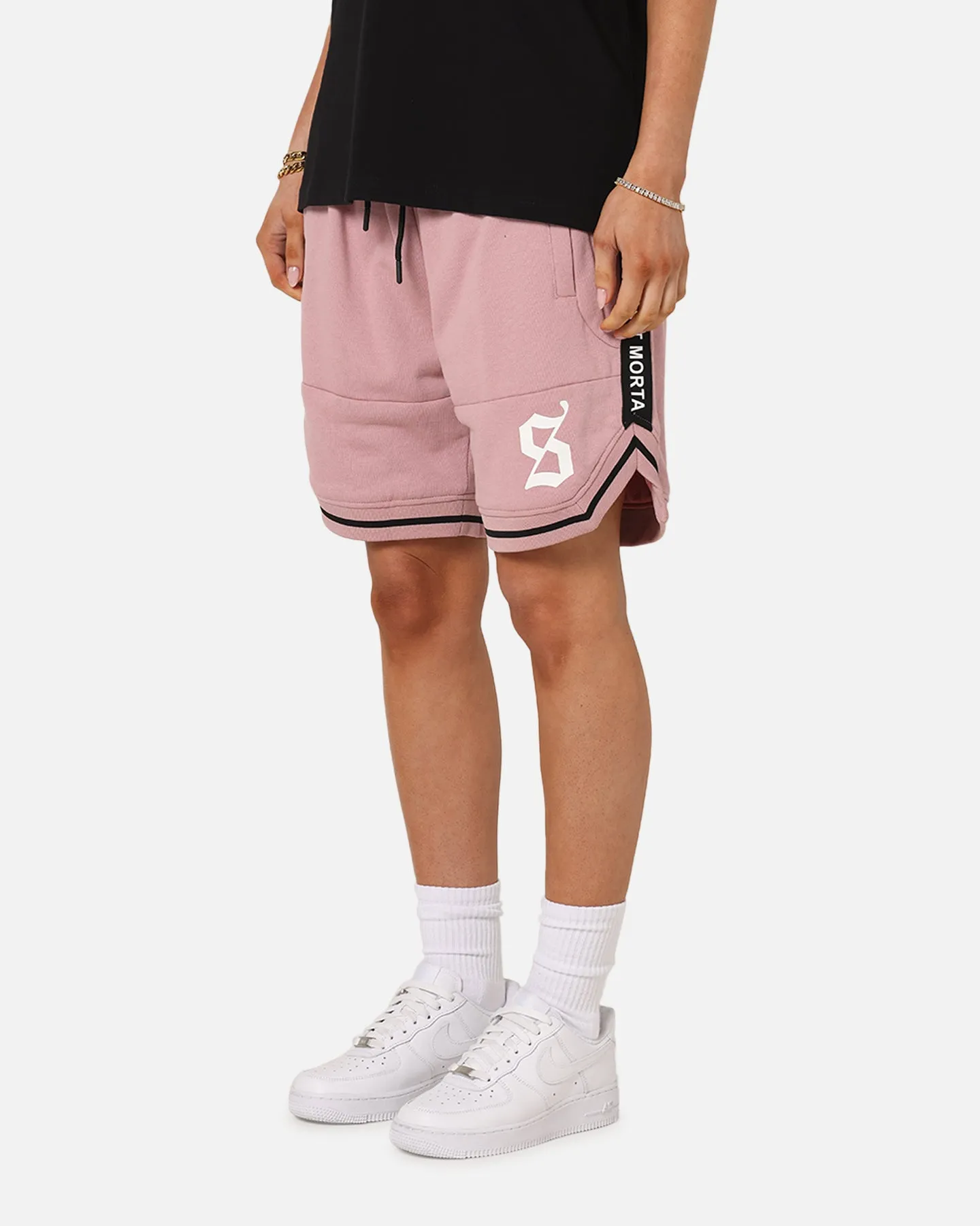 Saint Morta Icon X Fleece Shorts Dusty Pink sold by Culture Kings