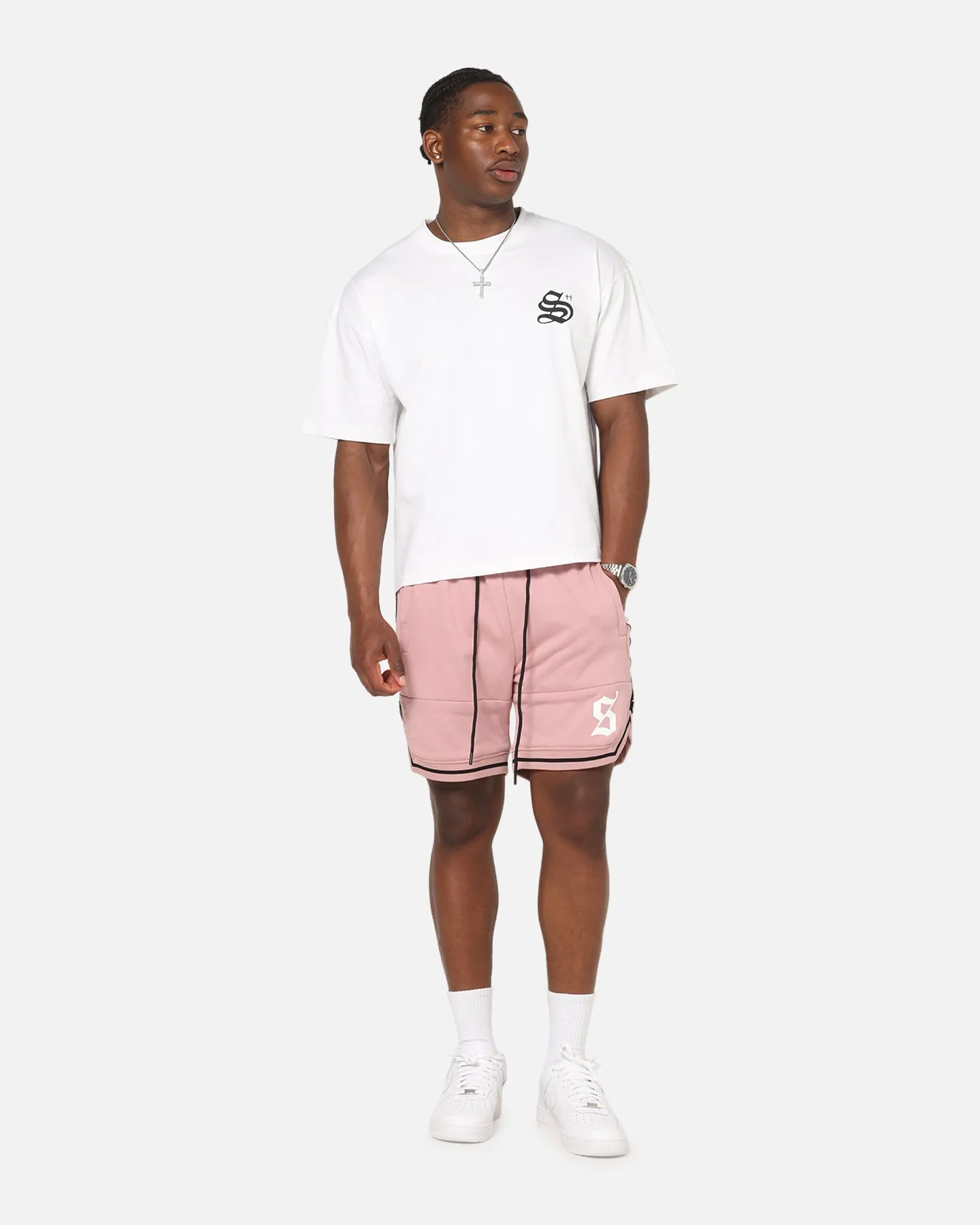 Saint Morta Icon X Fleece Shorts Dusty Pink sold by Culture Kings product image thumbnail 2