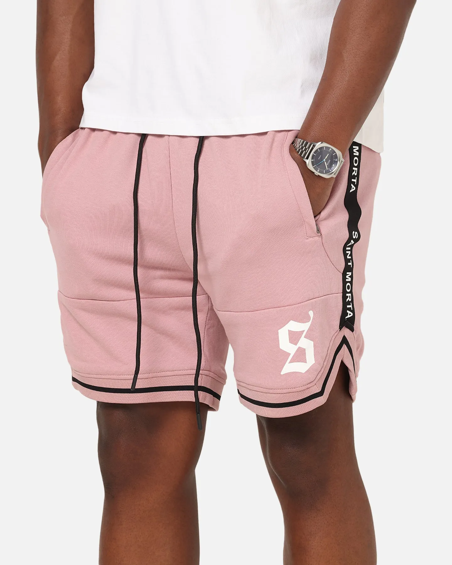 Saint Morta Icon X Fleece Shorts Dusty Pink sold by Culture Kings product image thumbnail 3