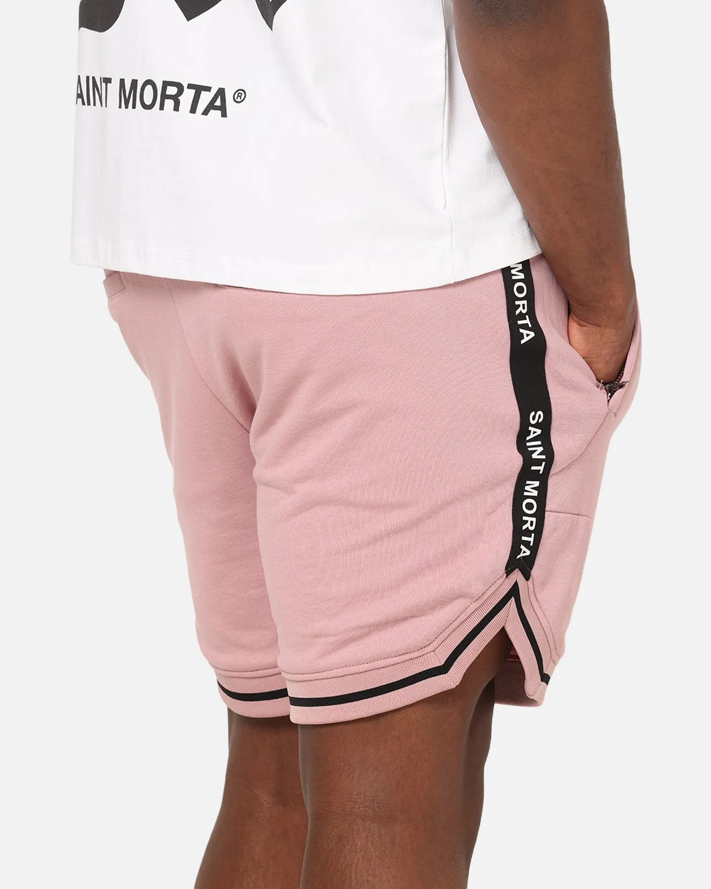 Saint Morta Icon X Fleece Shorts Dusty Pink sold by Culture Kings product image thumbnail 4
