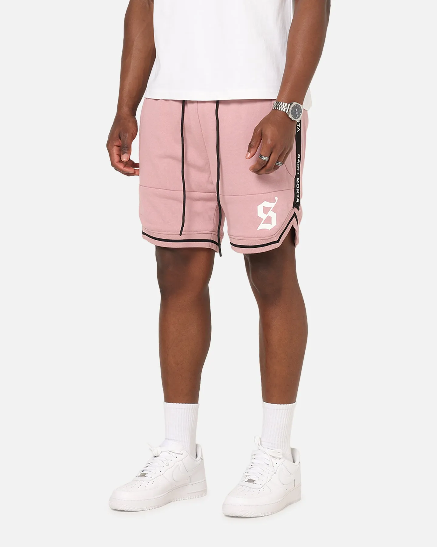 Saint Morta Icon X Fleece Shorts Dusty Pink sold by Culture Kings