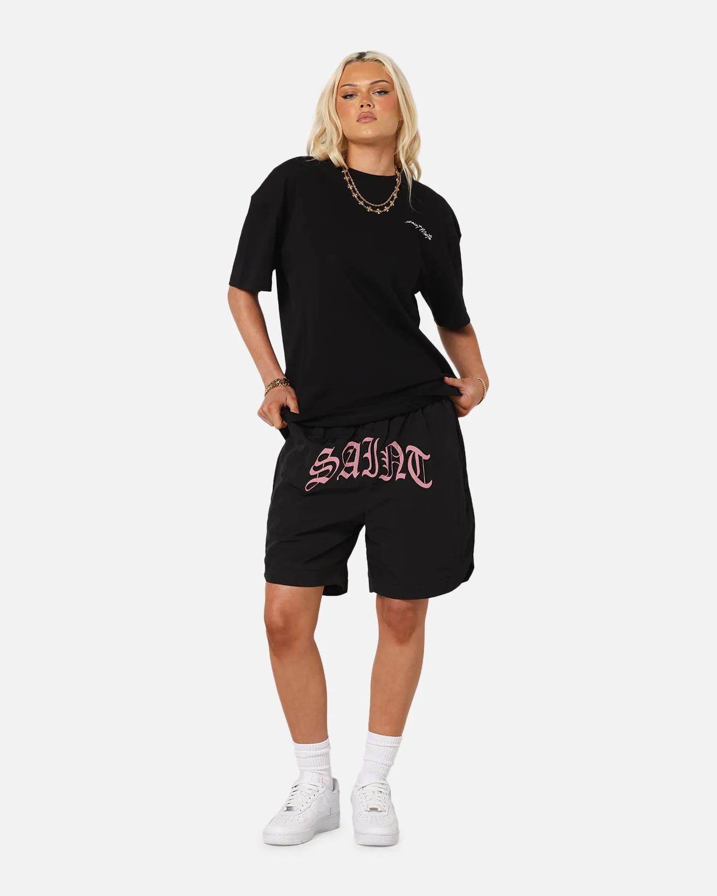 Saint Morta Lucius Shorts Black/Pink sold by Culture Kings product image thumbnail 2