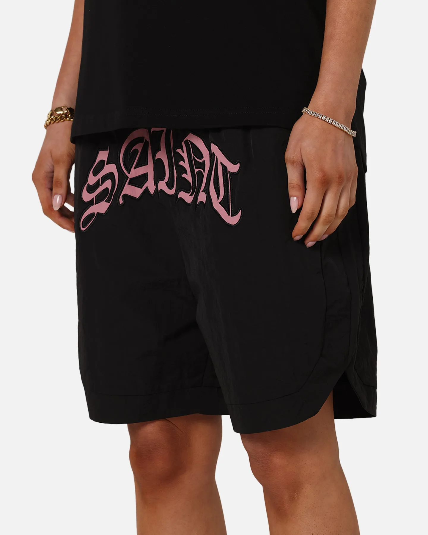 Saint Morta Lucius Shorts Black/Pink sold by Culture Kings product image thumbnail 3