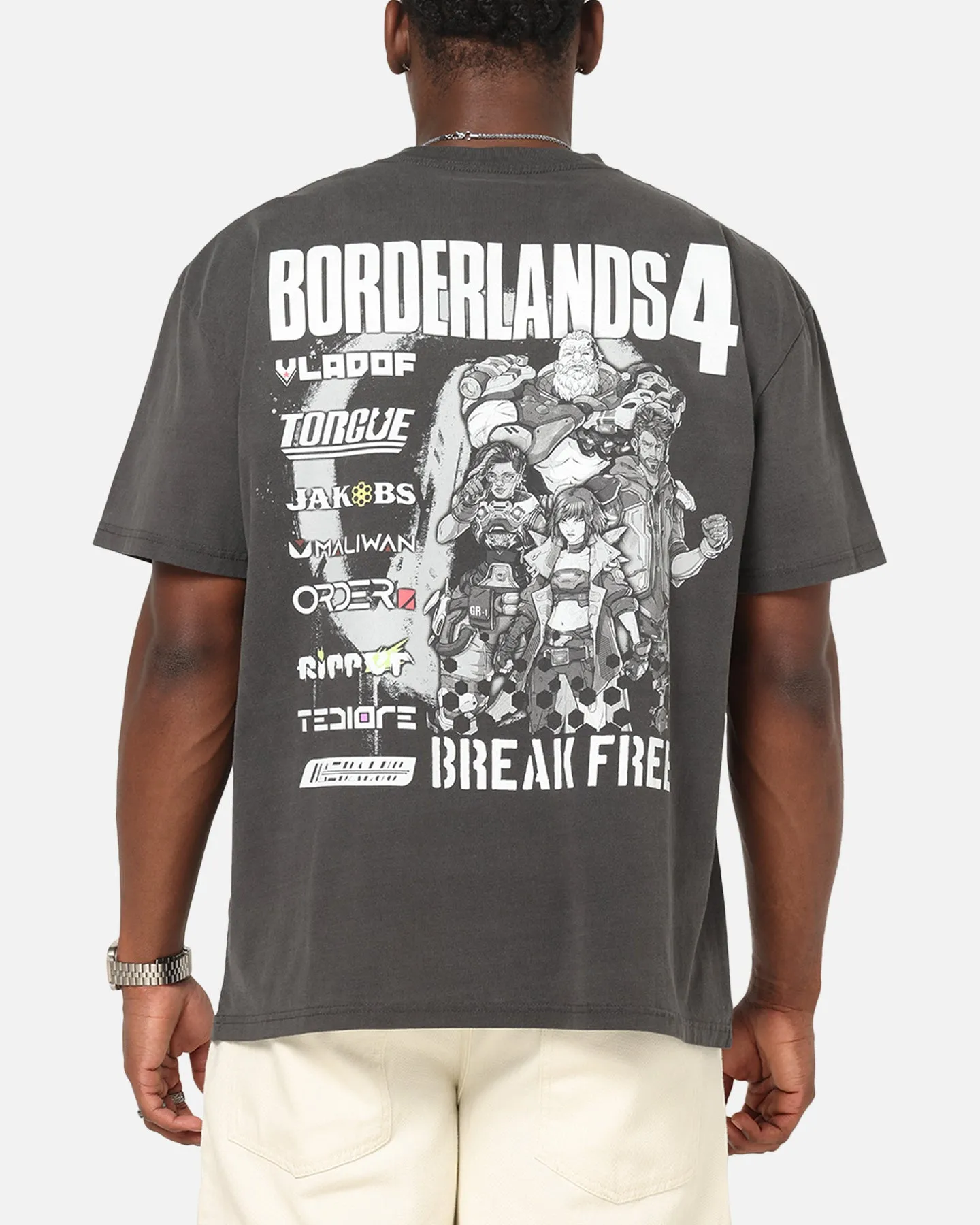 73Studio X Borderlands 4 Break Free T-Shirt Black Wash sold by Culture Kings