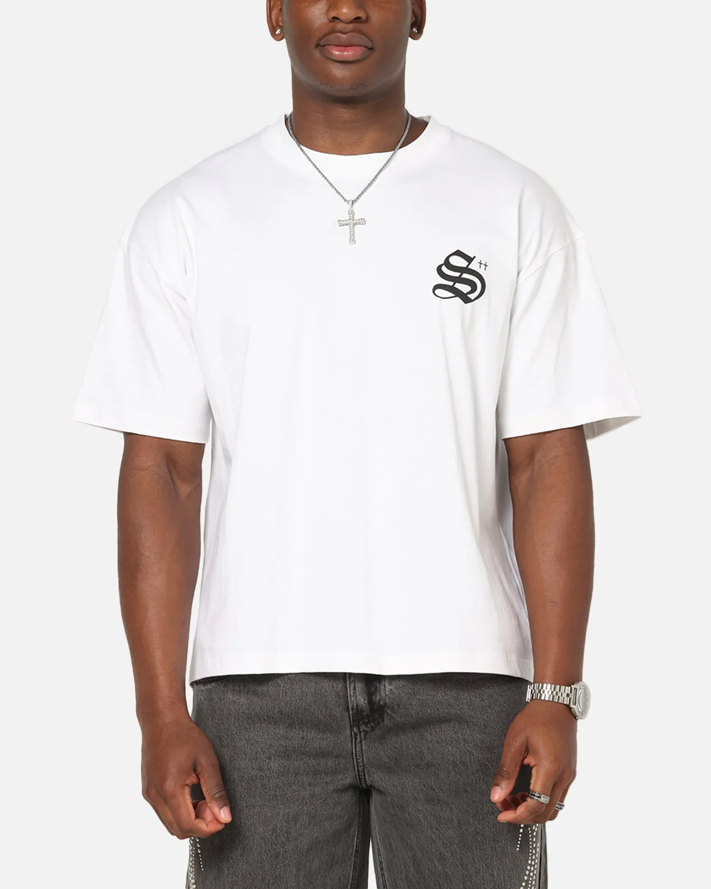 Saint Morta Shadow Mark T-Shirt White sold by Culture Kings product image thumbnail 2