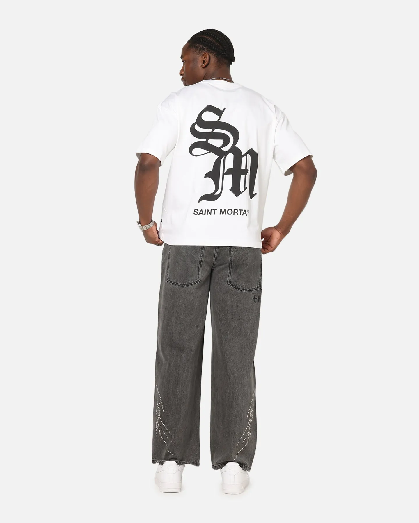 Saint Morta Shadow Mark T-Shirt White sold by Culture Kings product image thumbnail 3