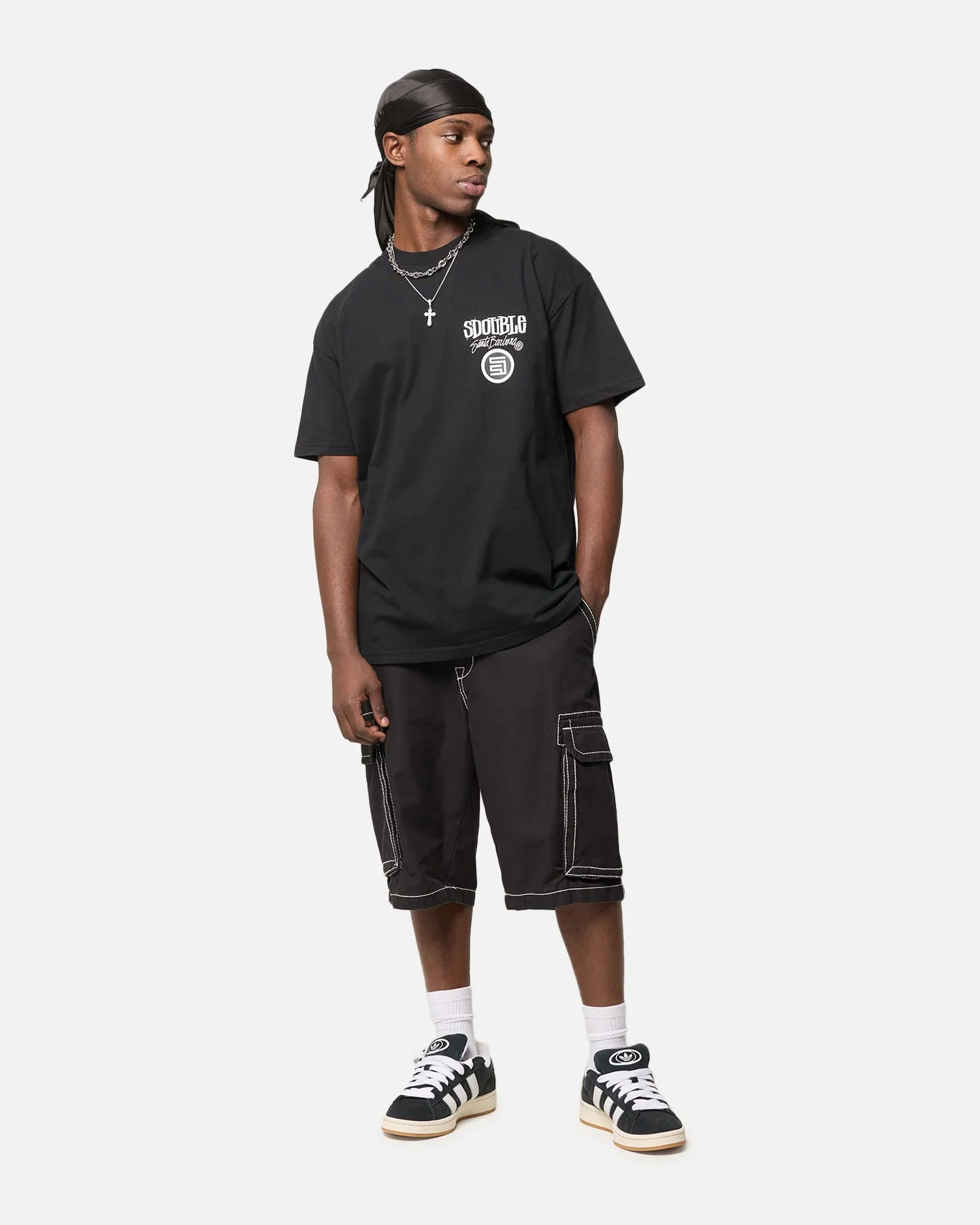 S Double Combo Platter T-Shirt Washed Black sold by Culture Kings product image thumbnail 4