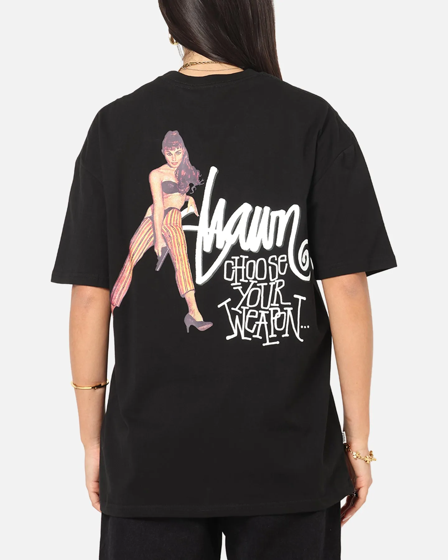 S Double Choose Your Weapon T-Shirt Washed Black sold by Culture Kings