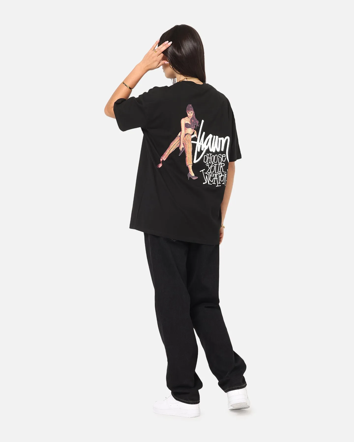 S Double Choose Your Weapon T-Shirt Washed Black sold by Culture Kings product image thumbnail 3