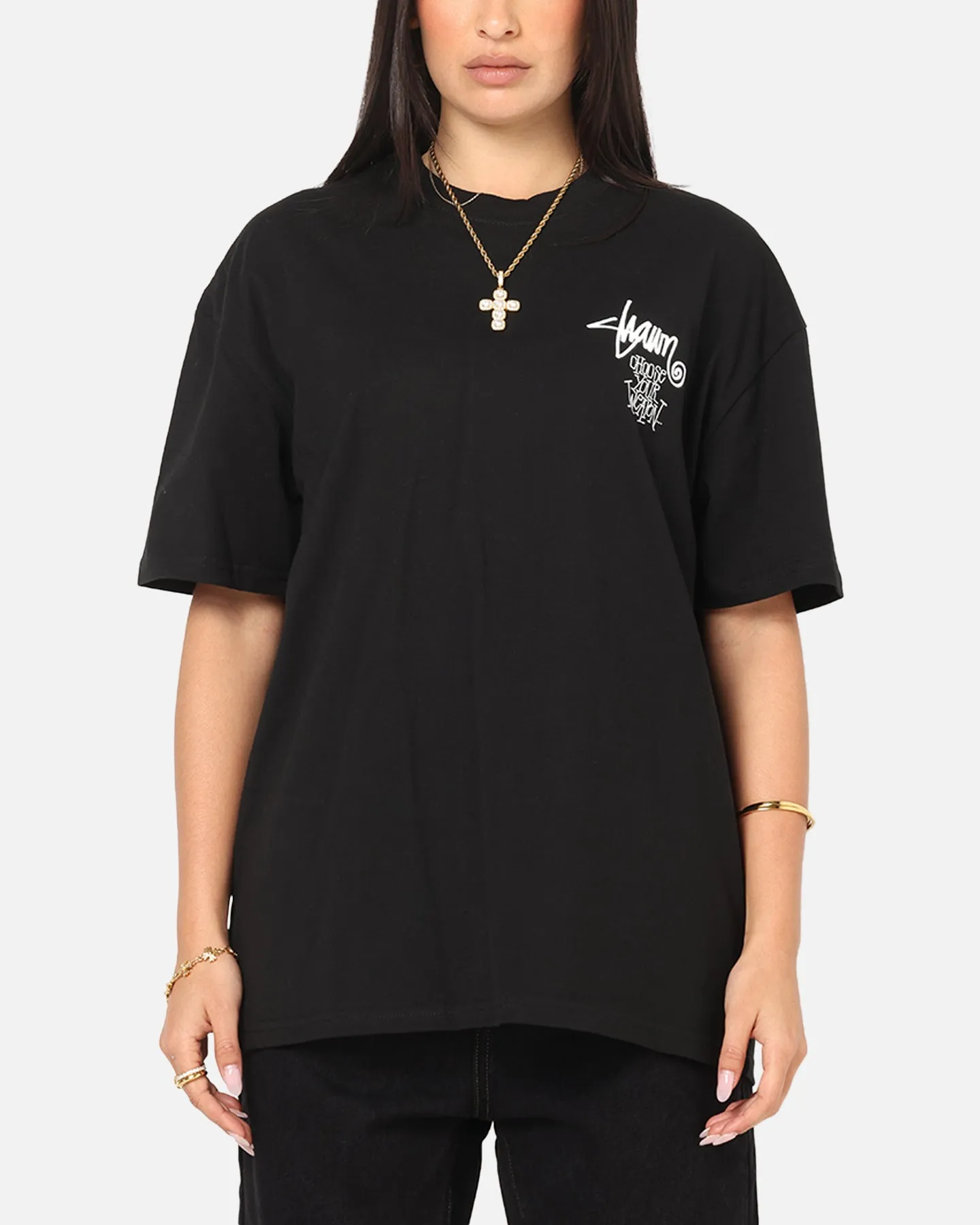 S Double Choose Your Weapon T-Shirt Washed Black sold by Culture Kings product image thumbnail 2