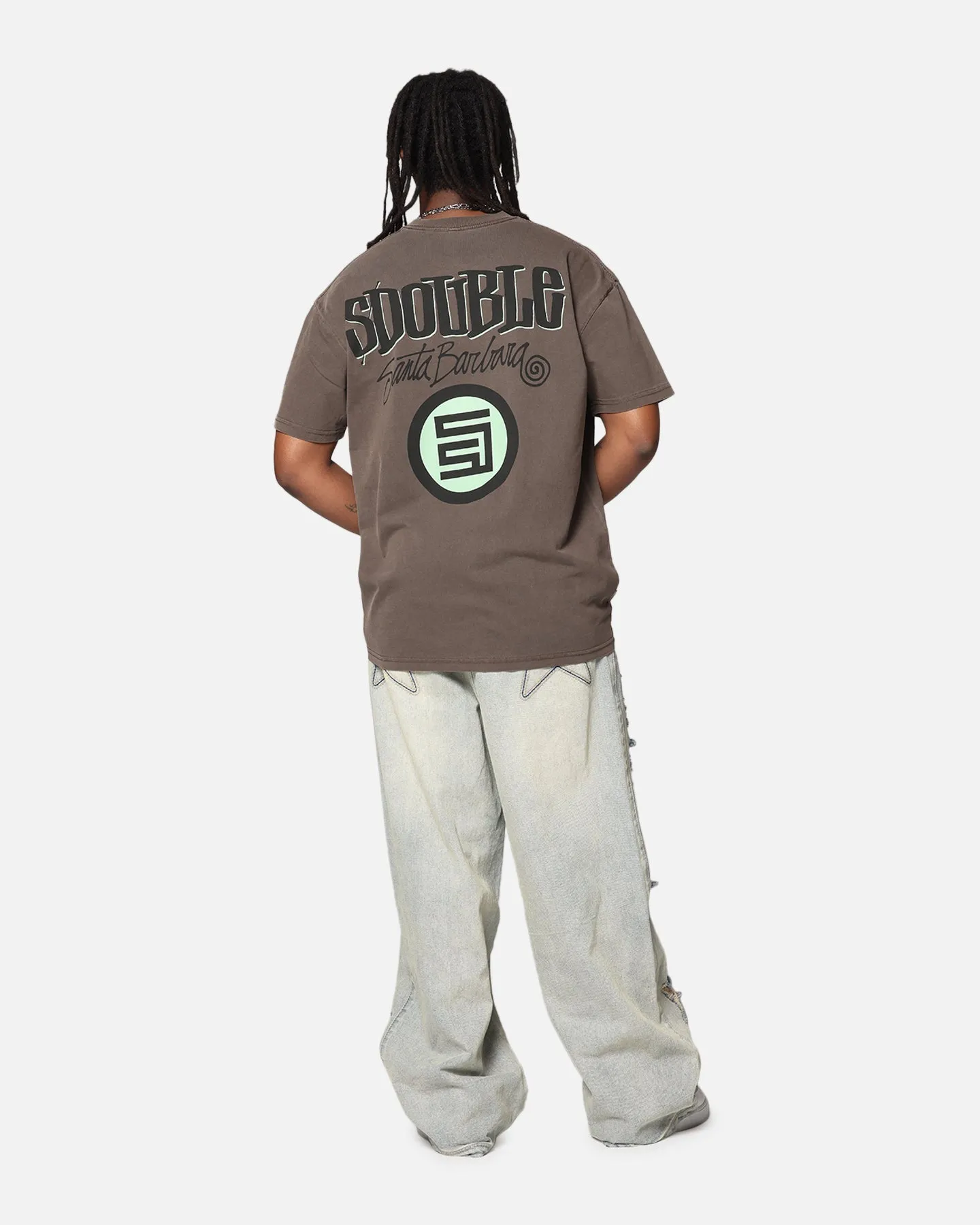 S Double Combo Platter T-Shirt Washed Chocolate sold by Culture Kings product image thumbnail 3
