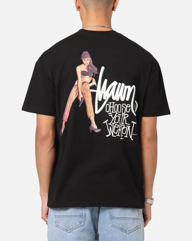 S Double Choose Your Weapon T-Shirt Washed Black sold by Culture Kings