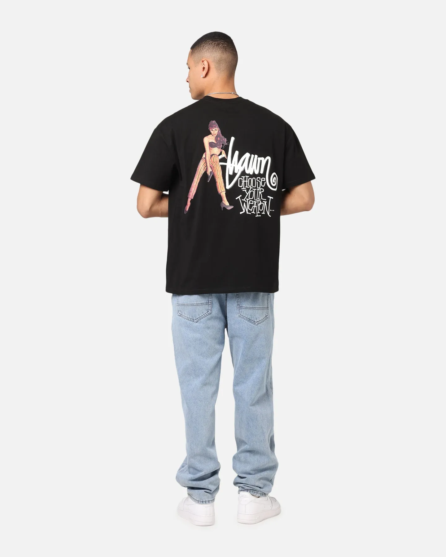 S Double Choose Your Weapon T-Shirt Washed Black sold by Culture Kings product image thumbnail 3