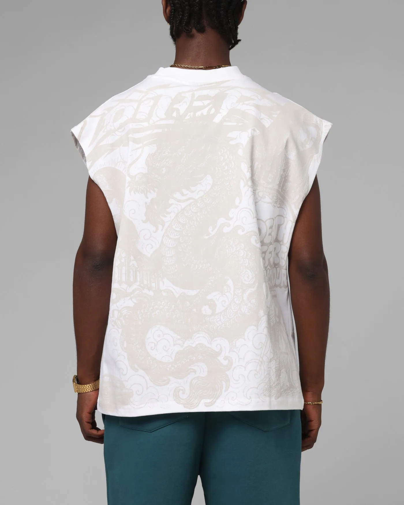 Loiter Sketch Book Muscle T-Shirt White sold by Culture Kings product image thumbnail 4